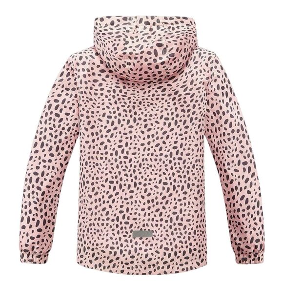 M2C Coat girls size 4/5 pink gray animal print rain windbreaker jacket. - Picture 2 of 16